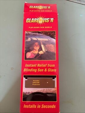 Flip-Down Sun Shield - Glare Reduction for Driving